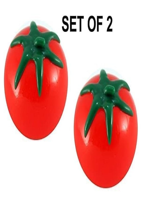 JAPSI Tomato Stress Ball, Soft Foam Squeeze Toys for Stress Relief, Red with Green Stem, 2 Pack - Image 3